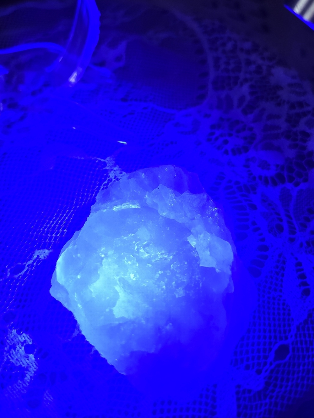 Raw White Flourite Speciman From Hunan Mines With Druzy - Picture 6 of 6